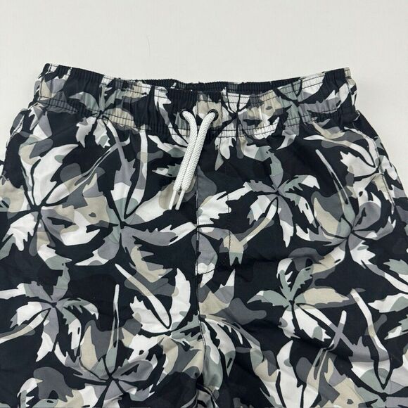 2 Children's Place Sport Boys Palm Tree Striped Elastic Waist Swim Trunks XL - Picture 3 of 12